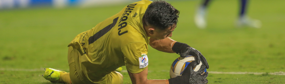 Juan Ferrando lauds Dheeraj Singh’s performance after draw against Al Wahda FC Goa Juan Ferrando lauds Dheeraj Singh’s performance after draw against Al Wahda FC Goa