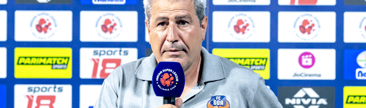 Manolo Marquez stresses positives despite late setback against Hyderabad FC FC Goa Manolo Marquez stresses positives despite late setback against Hyderabad FC FC Goa